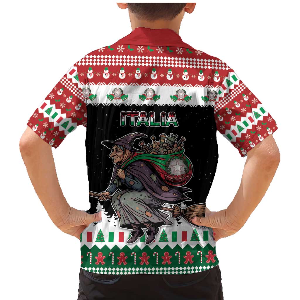 Italy Christmas Family Matching Mermaid Dress and Hawaiian Shirt La Befana Buon Natale - Wonder Print Shop