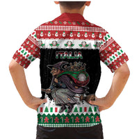Italy Christmas Family Matching Mermaid Dress and Hawaiian Shirt La Befana Buon Natale - Wonder Print Shop