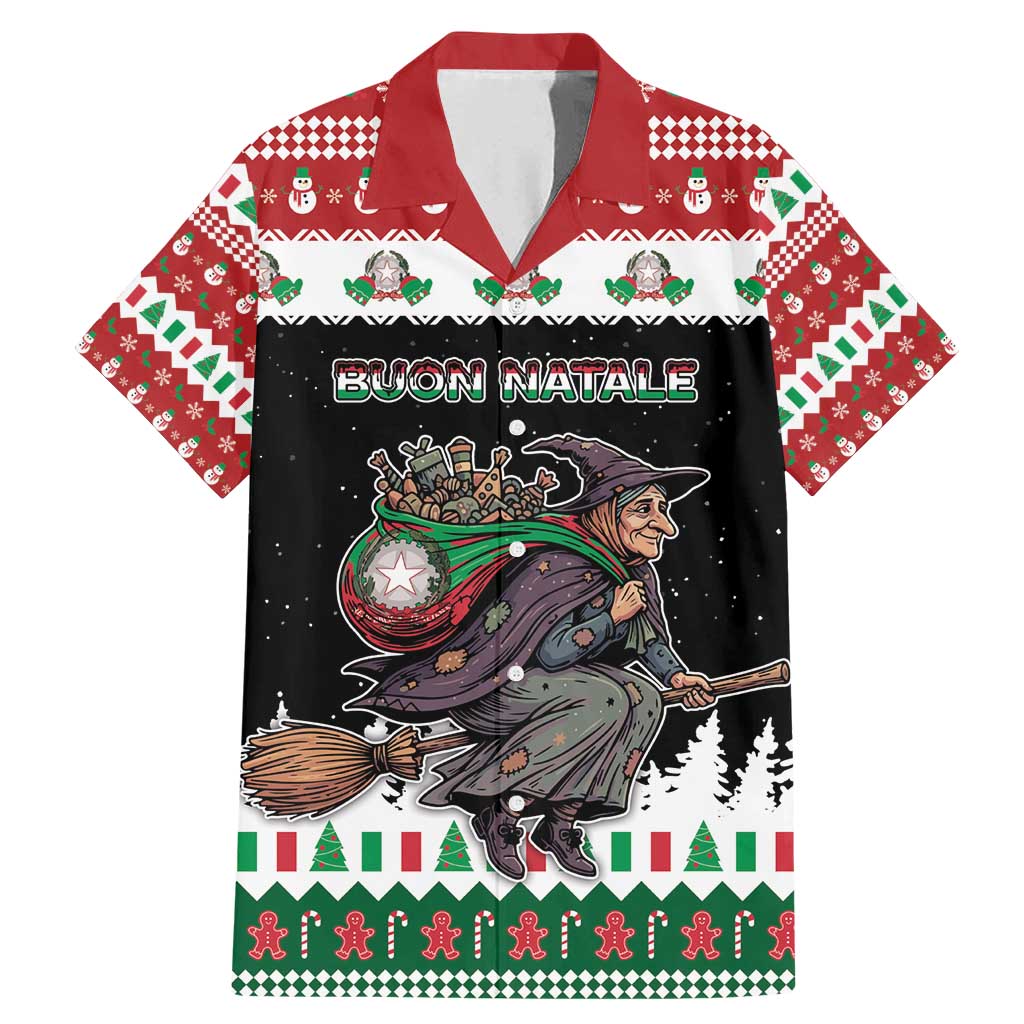 Italy Christmas Family Matching Mermaid Dress and Hawaiian Shirt La Befana Buon Natale - Wonder Print Shop
