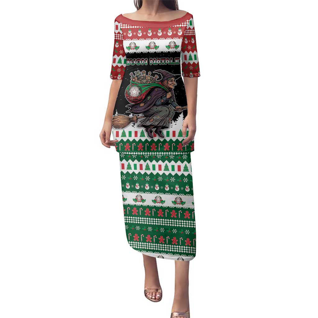 Italy Christmas Family Matching Puletasi and Hawaiian Shirt La Befana Buon Natale - Wonder Print Shop