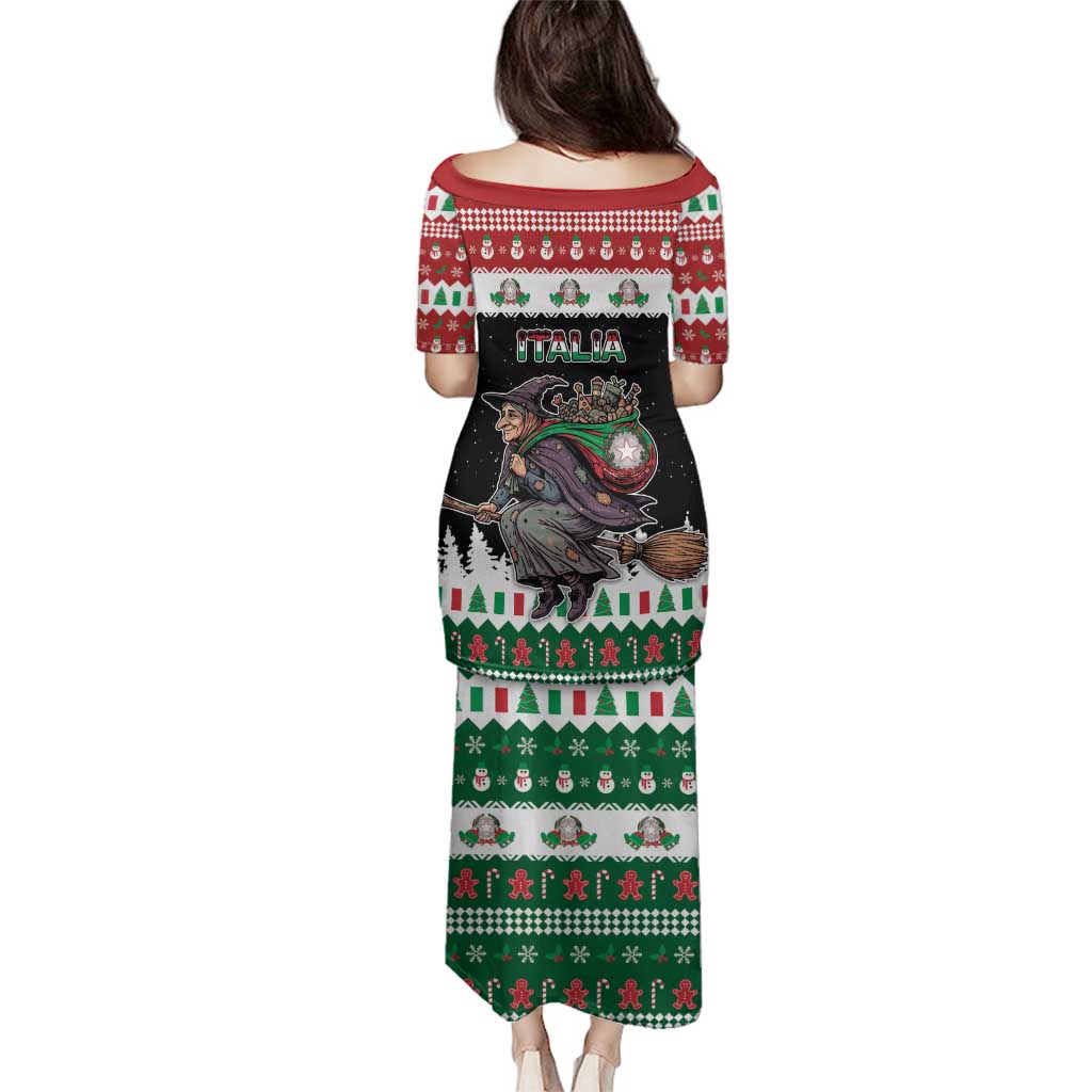 Italy Christmas Family Matching Puletasi and Hawaiian Shirt La Befana Buon Natale - Wonder Print Shop