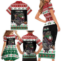 Italy Christmas Family Matching Short Sleeve Bodycon Dress and Hawaiian Shirt La Befana Buon Natale - Wonder Print Shop