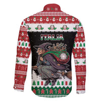 Italy Christmas Family Matching Short Sleeve Bodycon Dress and Hawaiian Shirt La Befana Buon Natale - Wonder Print Shop