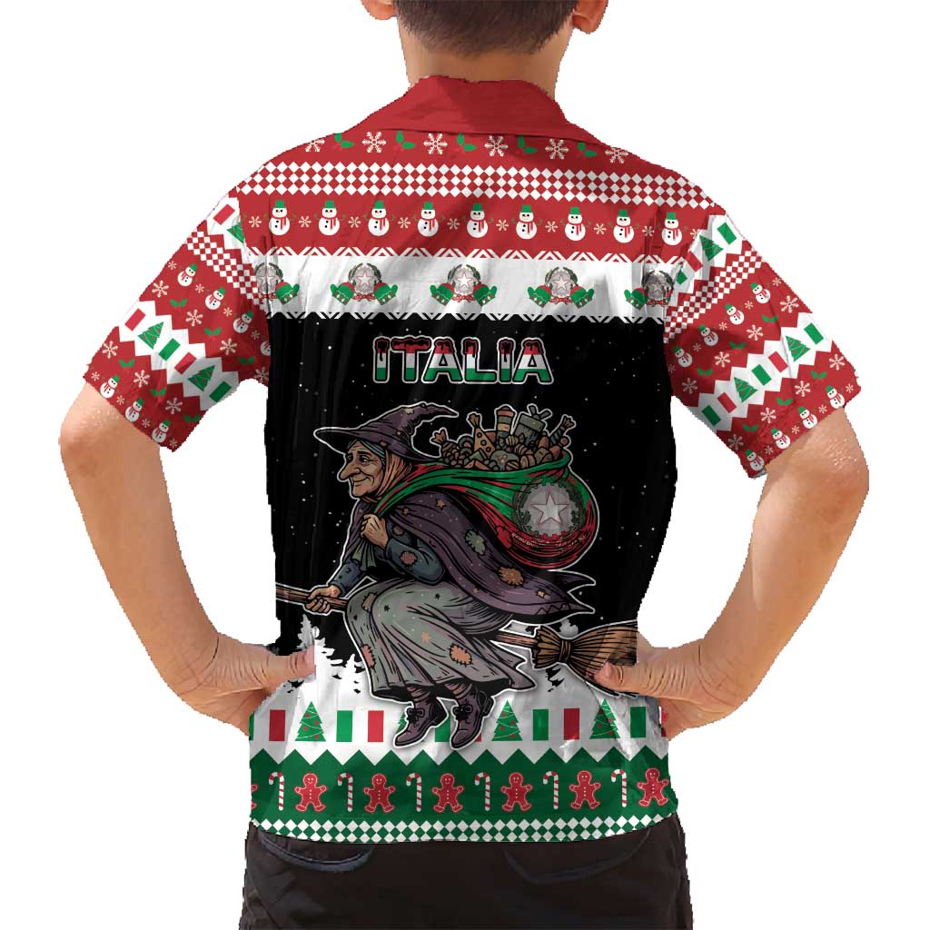 Italy Christmas Family Matching Tank Maxi Dress and Hawaiian Shirt La Befana Buon Natale - Wonder Print Shop
