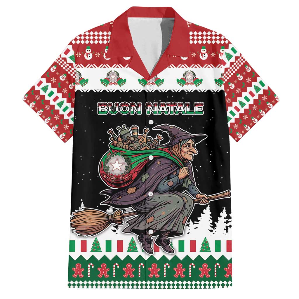Italy Christmas Family Matching Tank Maxi Dress and Hawaiian Shirt La Befana Buon Natale - Wonder Print Shop