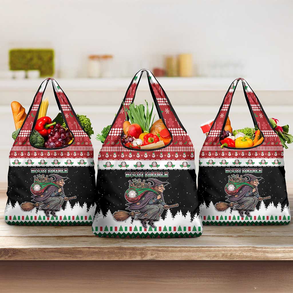 Italy Christmas Grocery Bag La Befana Buon Natale - Wonder Print Shop