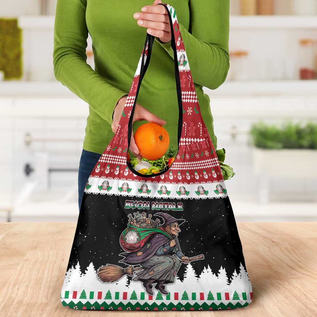 Italy Christmas Grocery Bag La Befana Buon Natale - Wonder Print Shop