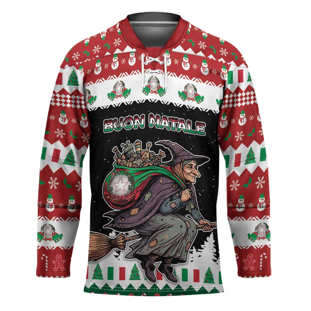 Italy Christmas Hockey Jersey La Befana Buon Natale - Wonder Print Shop
