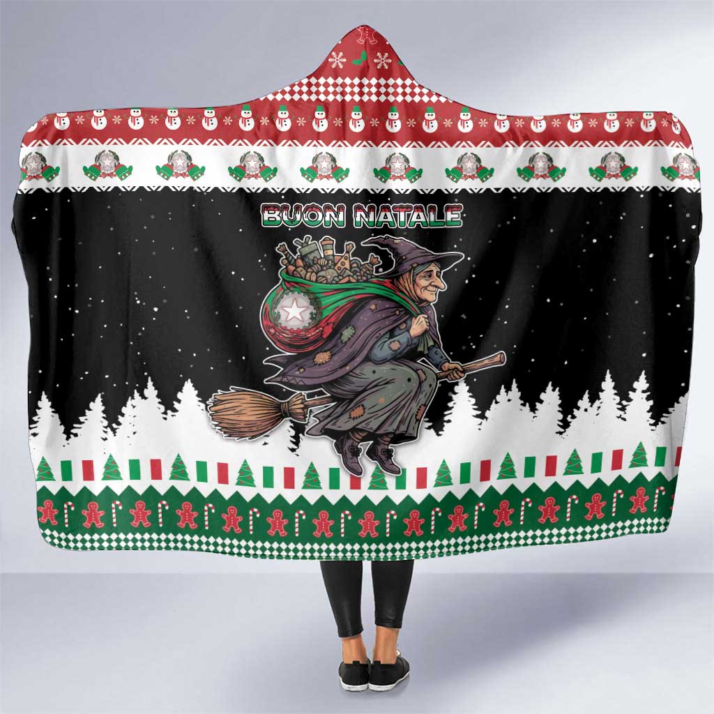 Italy Christmas Hooded Blanket La Befana Buon Natale - Wonder Print Shop