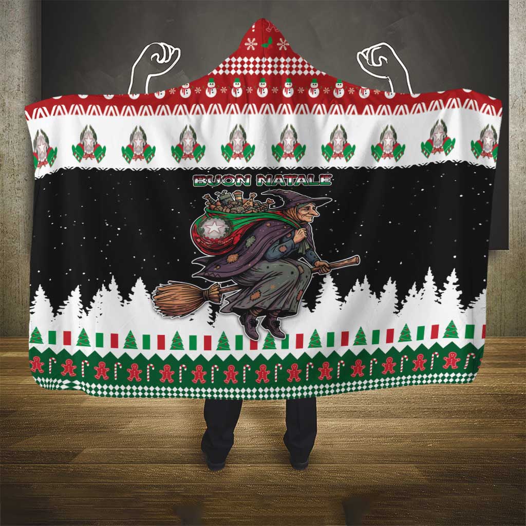 Italy Christmas Hooded Blanket La Befana Buon Natale - Wonder Print Shop