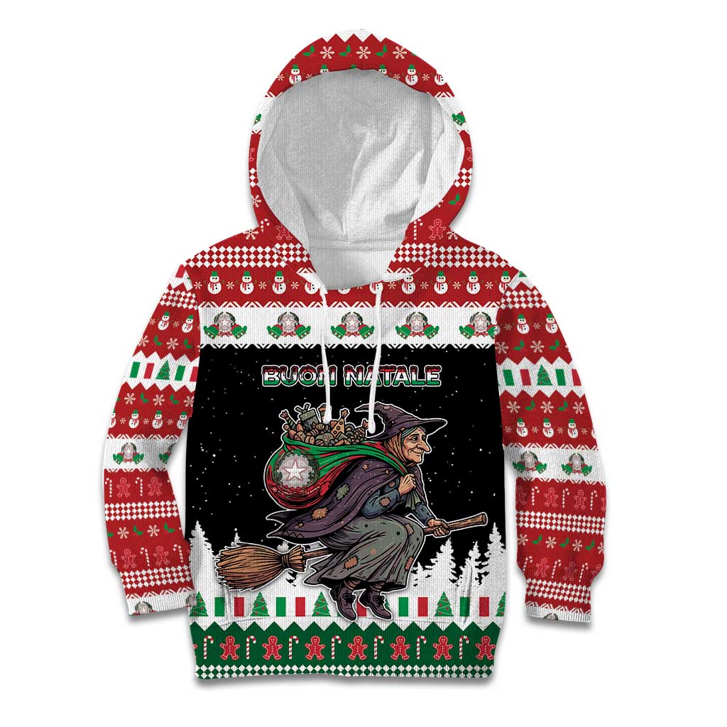 Italy Christmas Kid Hoodie La Befana Buon Natale - Wonder Print Shop
