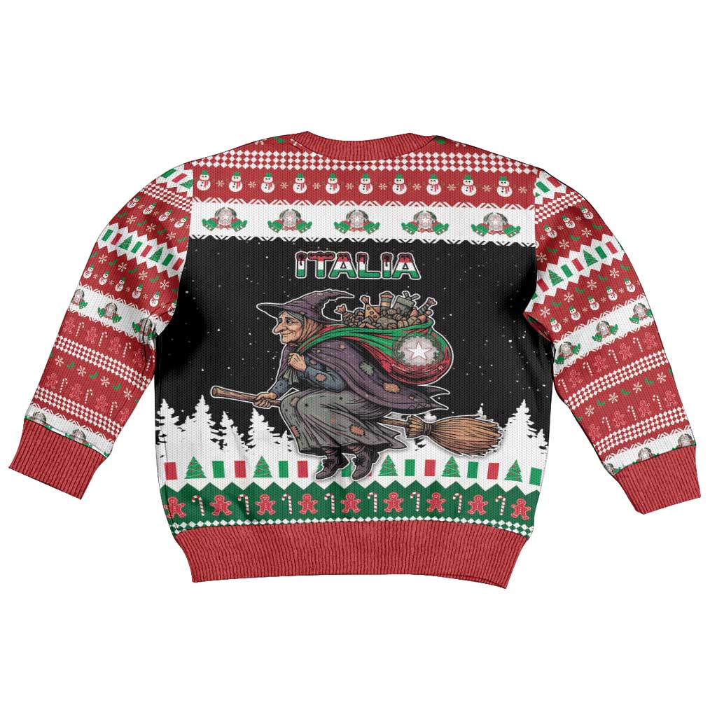 Italy Christmas Kid Ugly Christmas Sweater La Befana Buon Natale - Wonder Print Shop