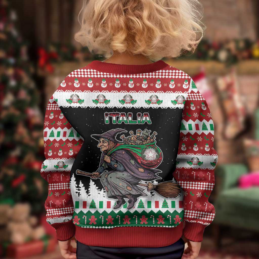 Italy Christmas Kid Ugly Christmas Sweater La Befana Buon Natale - Wonder Print Shop