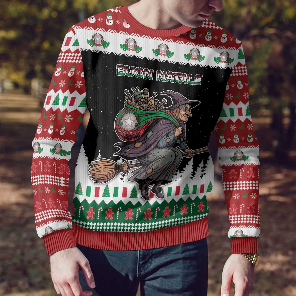 Italy Christmas Ugly Christmas Sweater La Befana Buon Natale - Wonder Print Shop