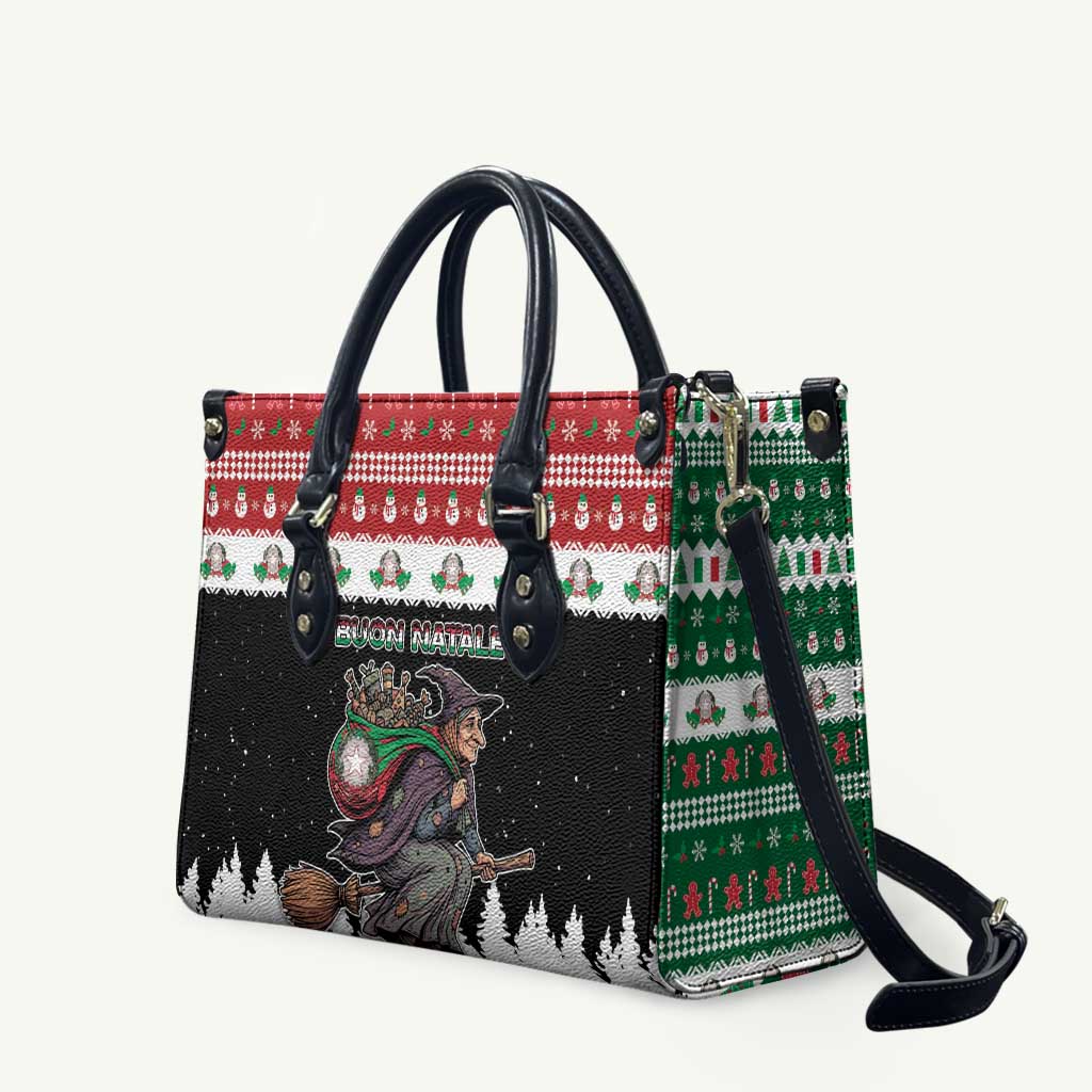 Italy Christmas Leather Bag La Befana Buon Natale - Wonder Print Shop