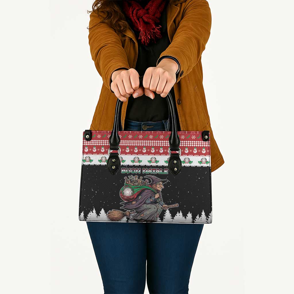 Italy Christmas Leather Bag La Befana Buon Natale - Wonder Print Shop