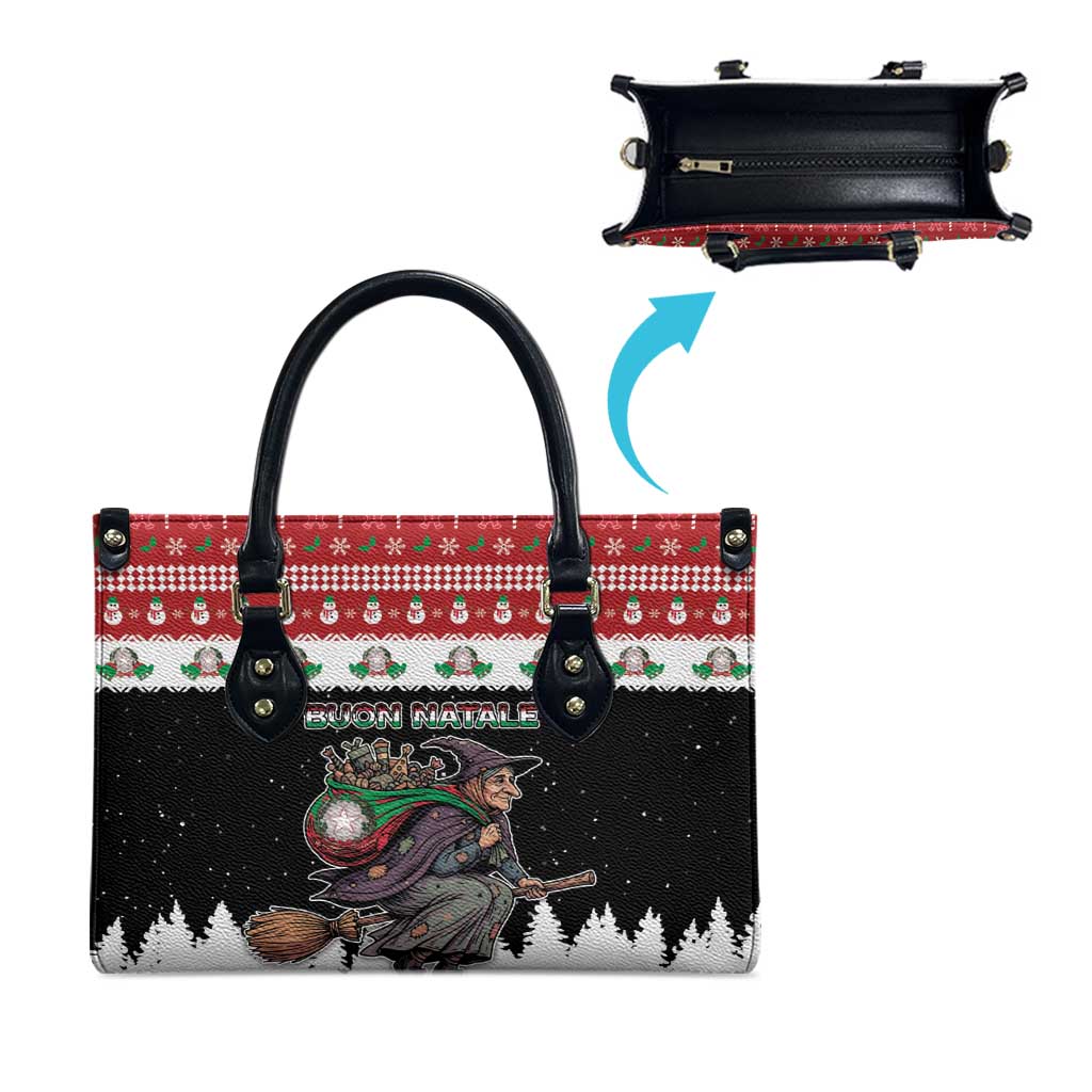 Italy Christmas Leather Bag La Befana Buon Natale - Wonder Print Shop