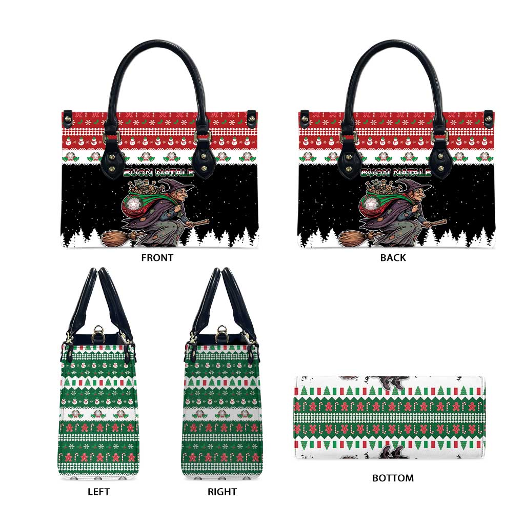 Italy Christmas Leather Bag La Befana Buon Natale - Wonder Print Shop