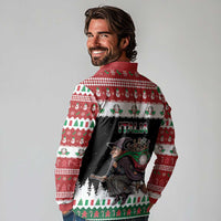 Italy Christmas Long Sleeve Polo Shirt La Befana Buon Natale - Wonder Print Shop