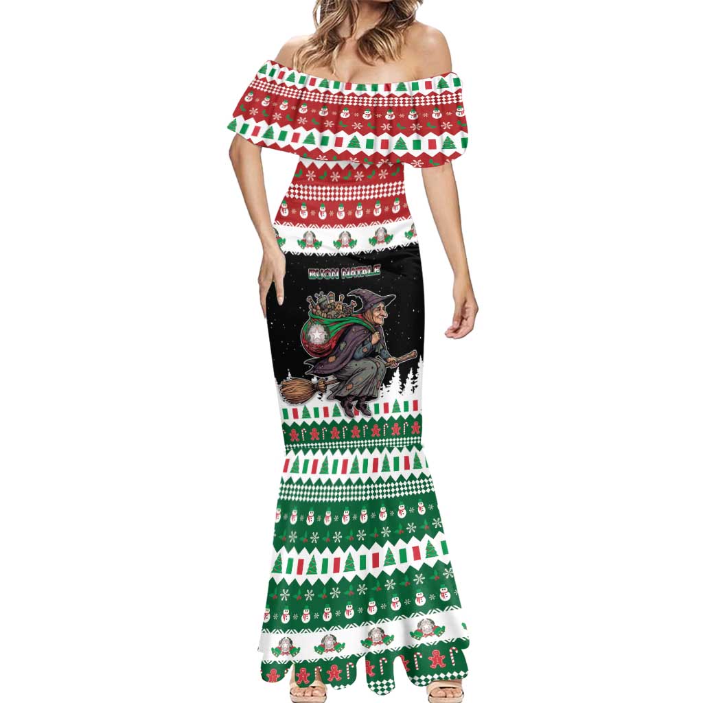 Italy Christmas Mermaid Dress La Befana Buon Natale - Wonder Print Shop