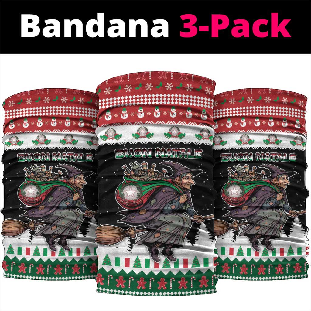 Italy Christmas Neck Gaiter La Befana Buon Natale - Wonder Print Shop