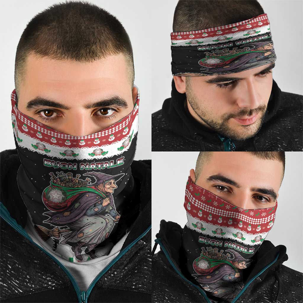 Italy Christmas Neck Gaiter La Befana Buon Natale - Wonder Print Shop
