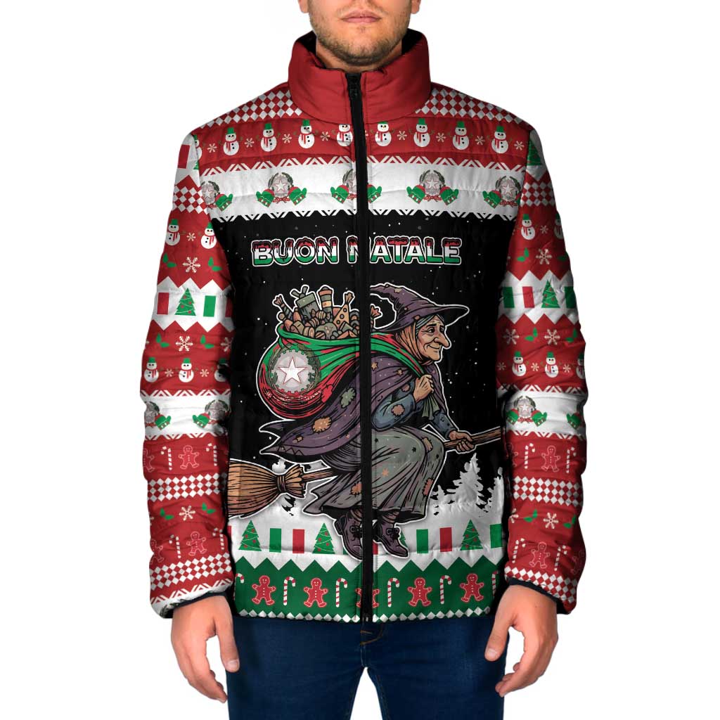 Italy Christmas Padded Jacket La Befana Buon Natale - Wonder Print Shop
