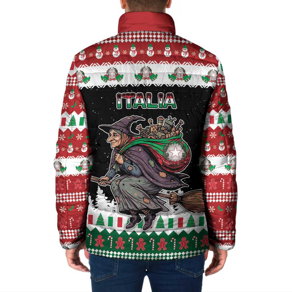 Italy Christmas Padded Jacket La Befana Buon Natale - Wonder Print Shop