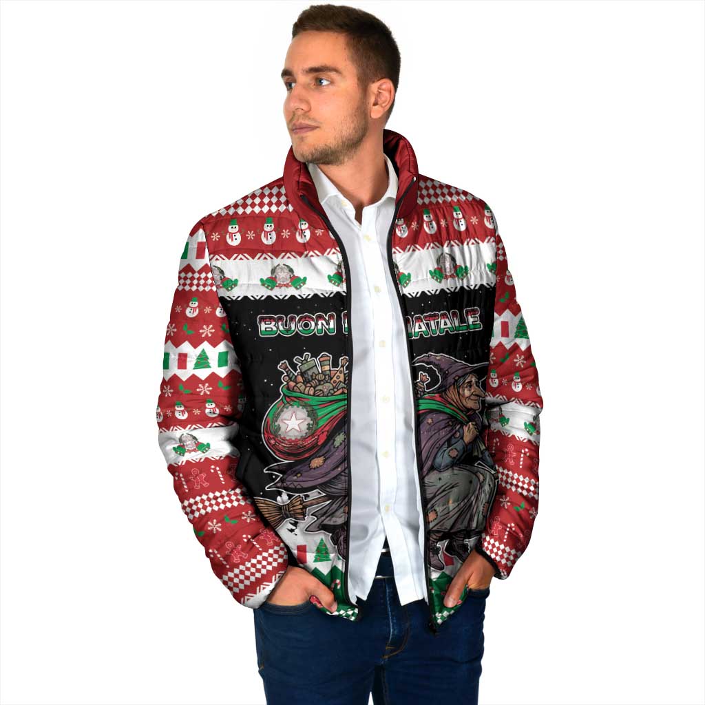 Italy Christmas Padded Jacket La Befana Buon Natale - Wonder Print Shop