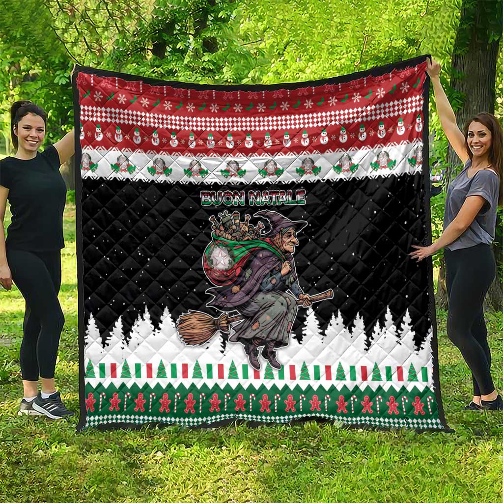 Italy Christmas Quilt La Befana Buon Natale - Wonder Print Shop
