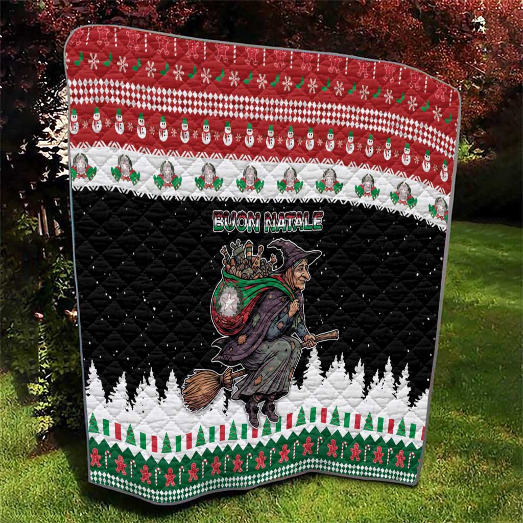 Italy Christmas Quilt La Befana Buon Natale - Wonder Print Shop