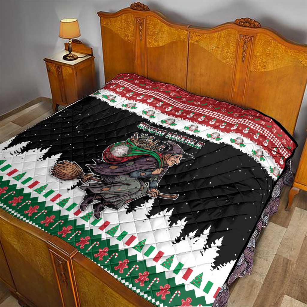 Italy Christmas Quilt La Befana Buon Natale - Wonder Print Shop