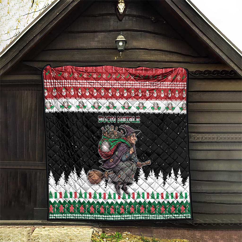 Italy Christmas Quilt La Befana Buon Natale - Wonder Print Shop