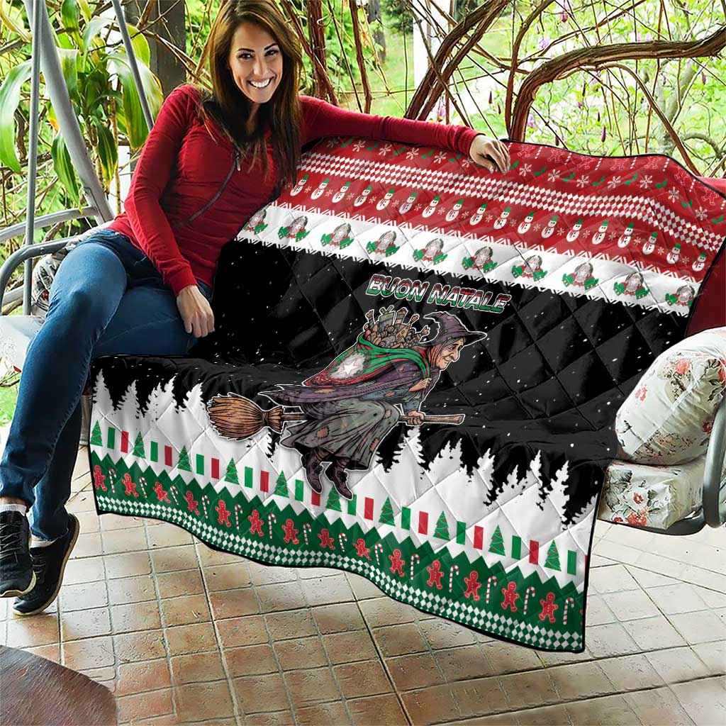 Italy Christmas Quilt La Befana Buon Natale - Wonder Print Shop