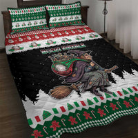 Italy Christmas Quilt Bed Set La Befana Buon Natale - Wonder Print Shop