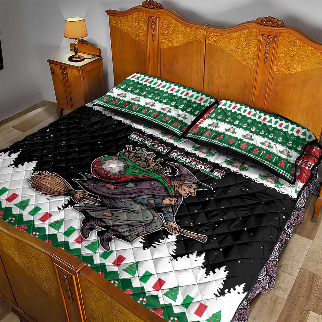 Italy Christmas Quilt Bed Set La Befana Buon Natale - Wonder Print Shop