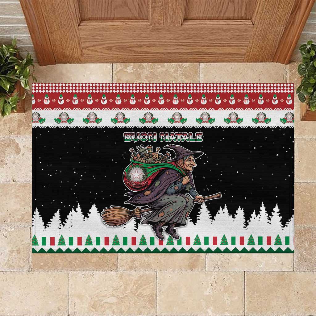 Italy Christmas Rubber Doormat La Befana Buon Natale - Wonder Print Shop