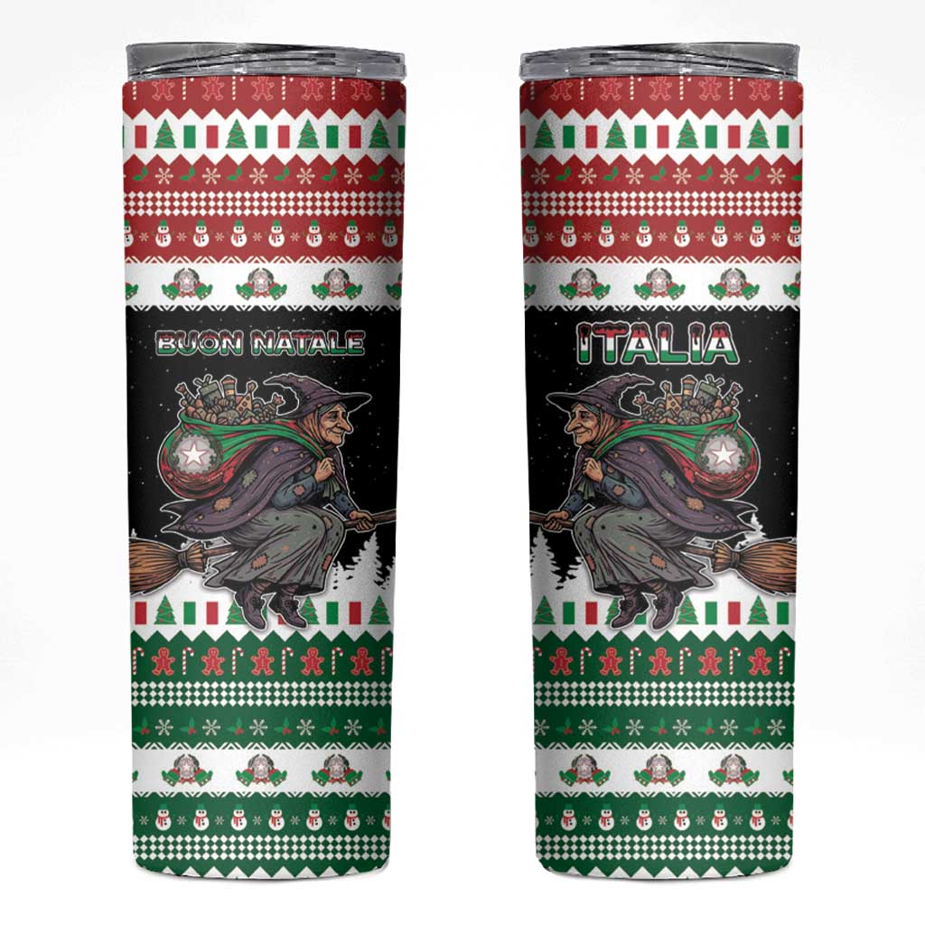 Italy Christmas Skinny Tumbler La Befana Buon Natale - Wonder Print Shop