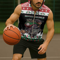 Italy Christmas Sleeveless Zip Hoodie La Befana Buon Natale - Wonder Print Shop