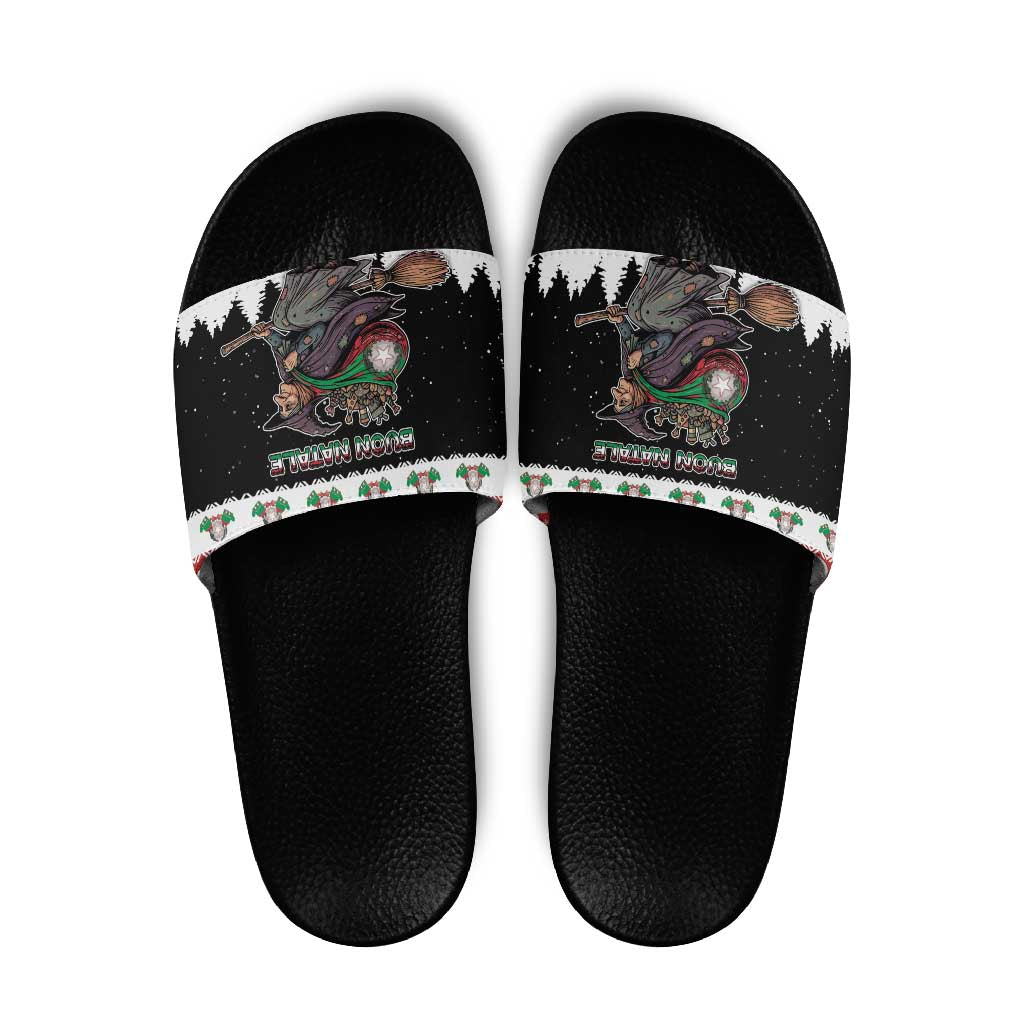 Italy Christmas Slide Sandals La Befana Buon Natale - Wonder Print Shop