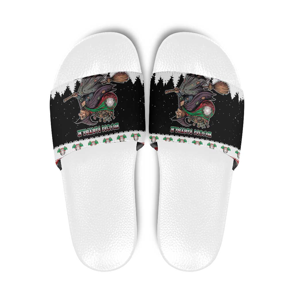 Italy Christmas Slide Sandals La Befana Buon Natale - Wonder Print Shop