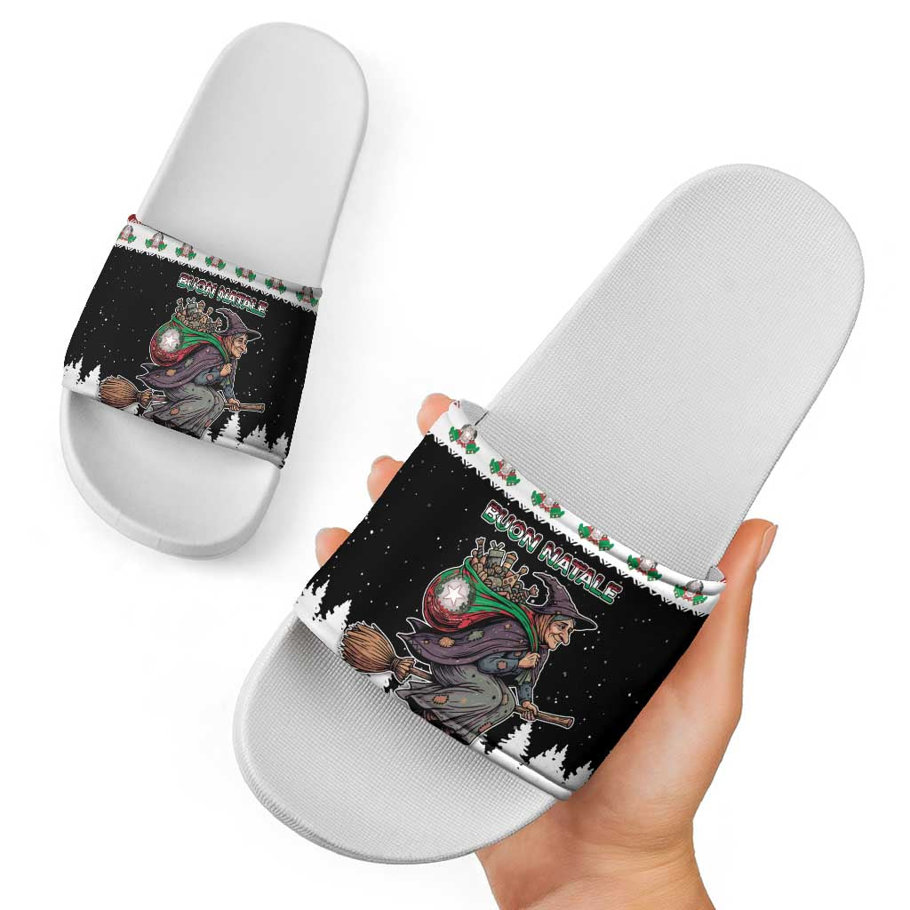 Italy Christmas Slide Sandals La Befana Buon Natale - Wonder Print Shop