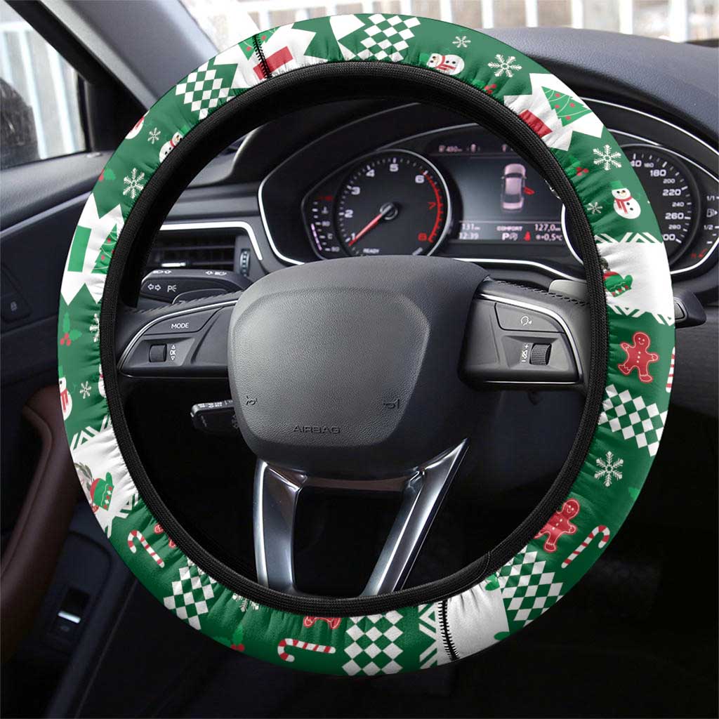 Italy Christmas Steering Wheel Cover La Befana Buon Natale - Wonder Print Shop