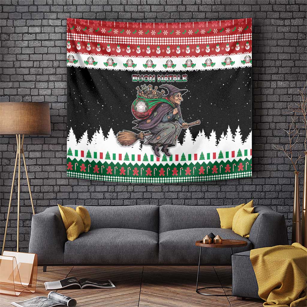 Italy Christmas Tapestry La Befana Buon Natale - Wonder Print Shop