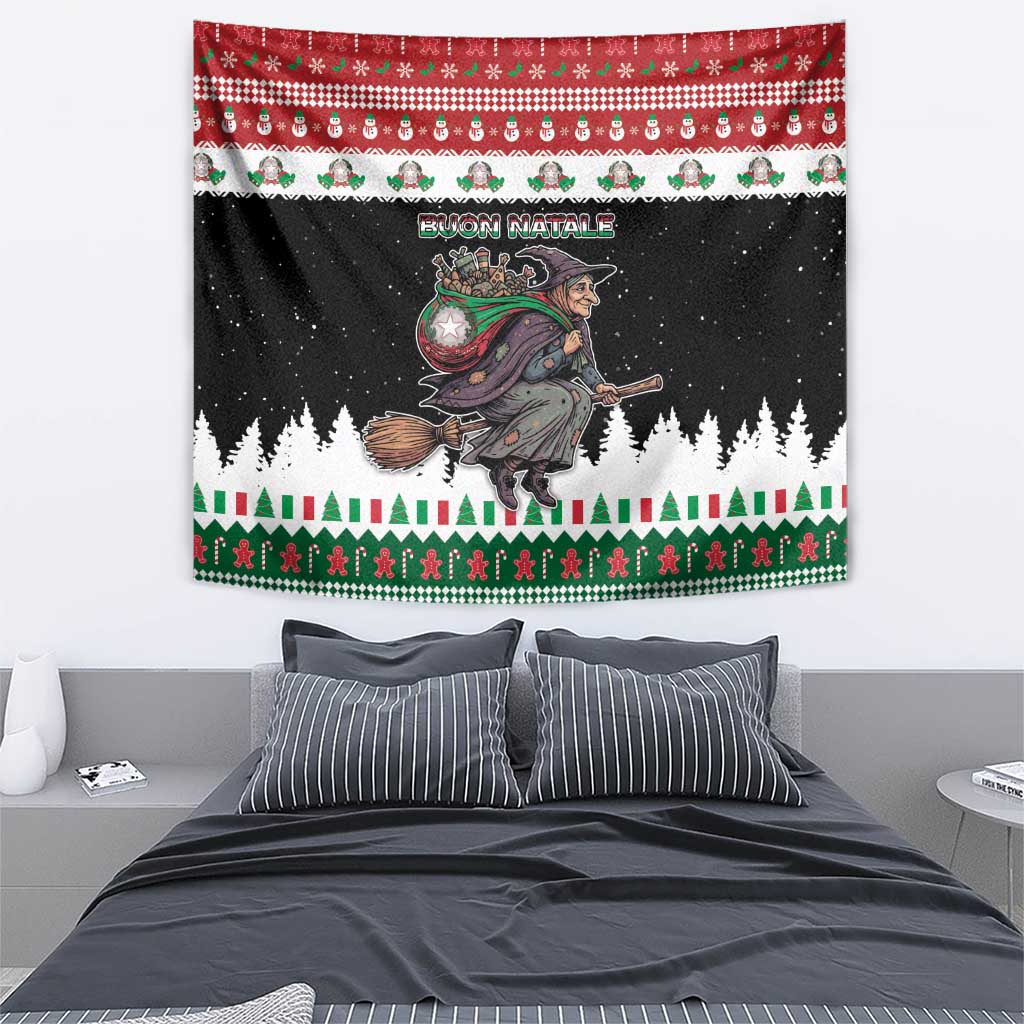 Italy Christmas Tapestry La Befana Buon Natale - Wonder Print Shop