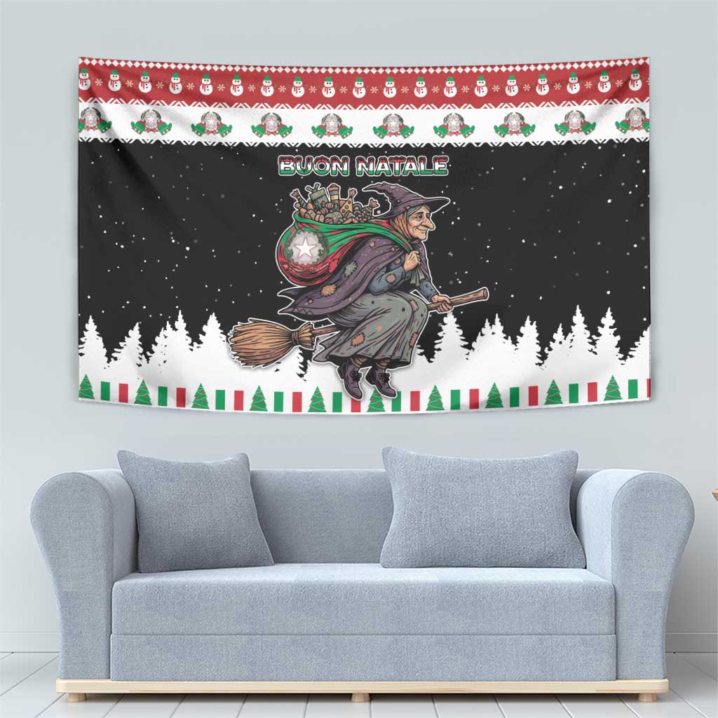 Italy Christmas Tapestry La Befana Buon Natale - Wonder Print Shop