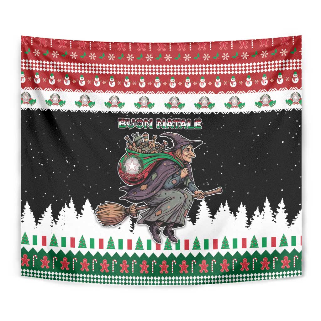 Italy Christmas Tapestry La Befana Buon Natale - Wonder Print Shop