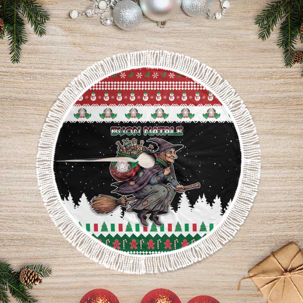 Italy Christmas Tree Skirt La Befana Buon Natale - Wonder Print Shop
