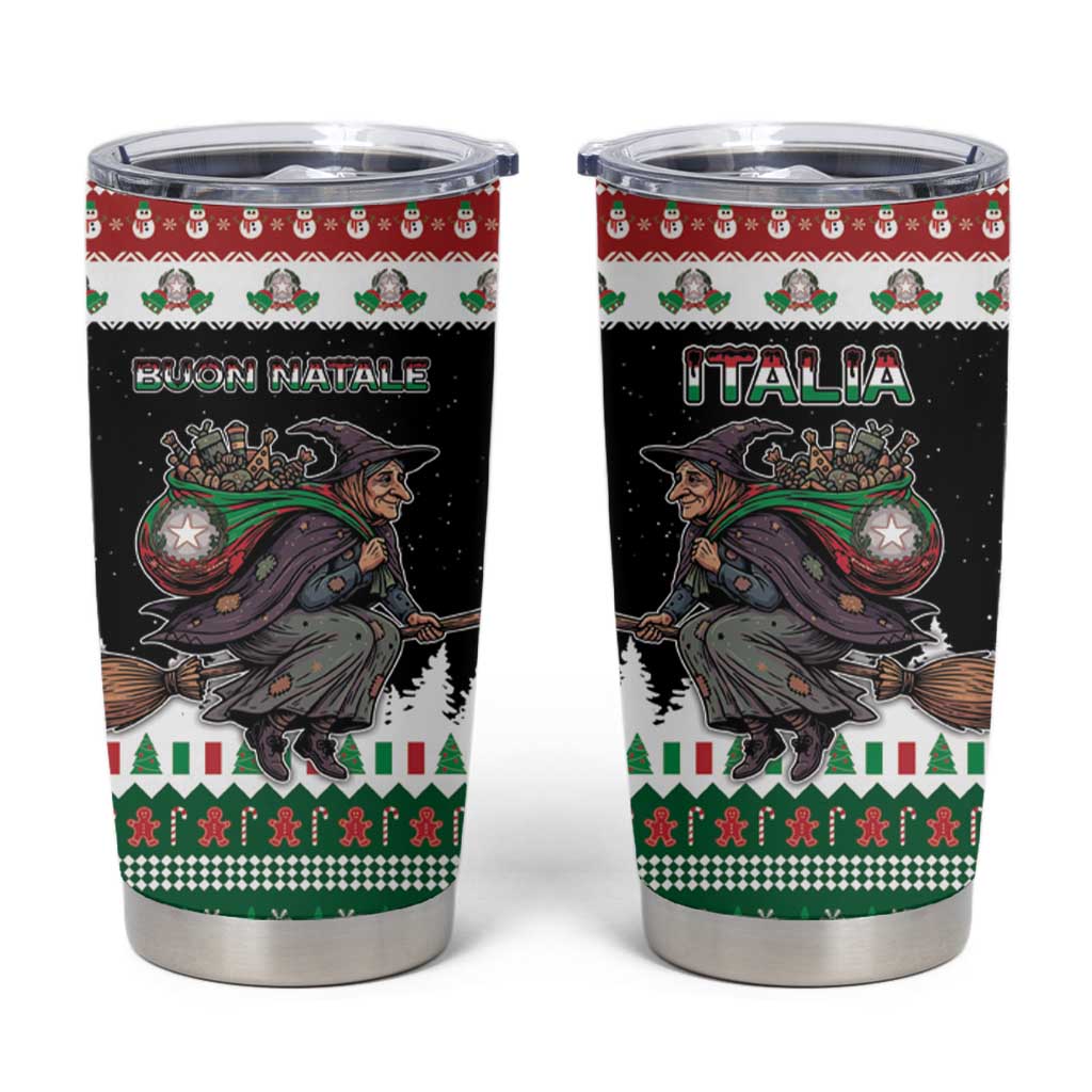 Italy Christmas Tumbler Cup La Befana Buon Natale - Wonder Print Shop