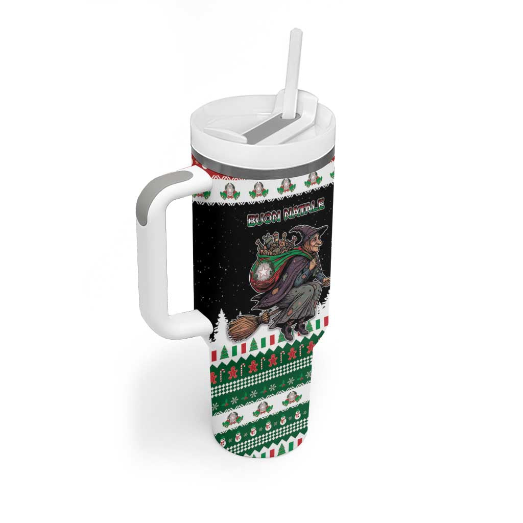 Italy Christmas Tumbler With Handle La Befana Buon Natale - Wonder Print Shop